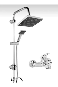 Genel Markalar Banyo Bataryası Çeşmesi Krom Robot Duş Seti